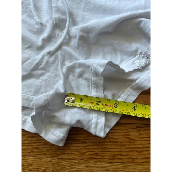 La Perla White Cotton Lace Racerback Tank Top Set Lounge Pajamas M - Picture 13 of 13